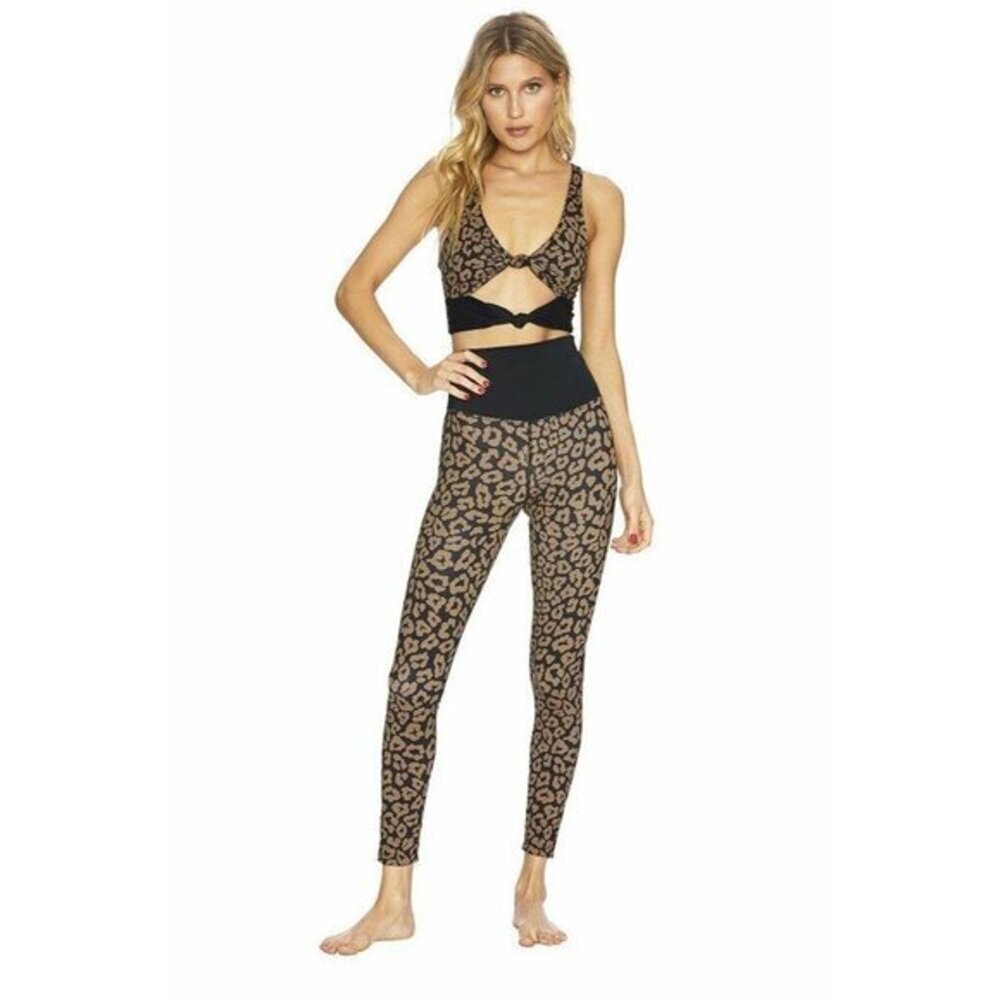 Beach Riot Reverse Leopard Legging High Rise Yoga Athletic Pants SZ S New